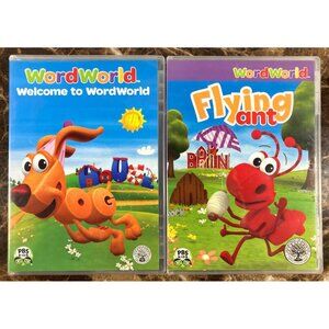 WordWorld DVD Lot of 2 Welcome To & Flying Ant DVD PBS Kids TV Show Educational